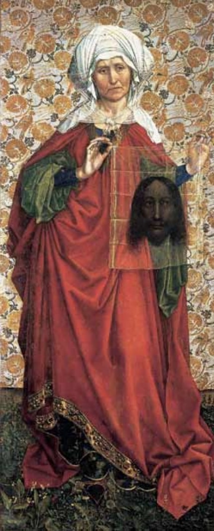 A Flémalle-i mester: Veronika, 1430 körül, olaj, fa, 151,8x61,0 cm, Frankfurt am Main, Städel Museum © Weilheim, Artothek, Ursula Edelmann